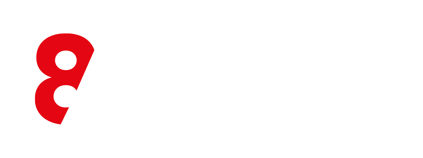 8Foundry white logo without background